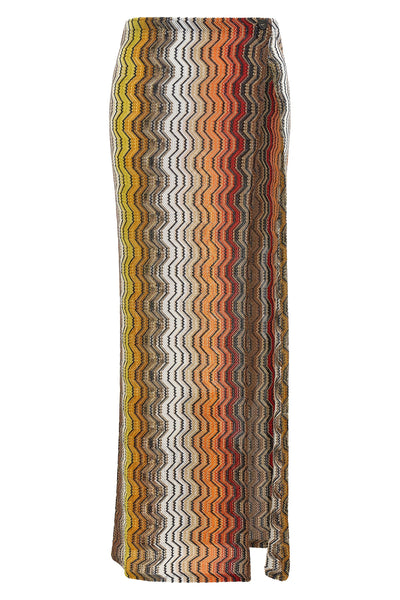the missoni long skirt is structured