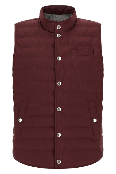 brunello cucinellis feather padded vest