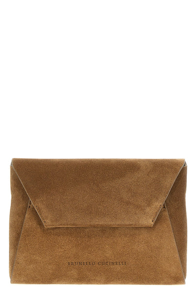 suede clutch bag