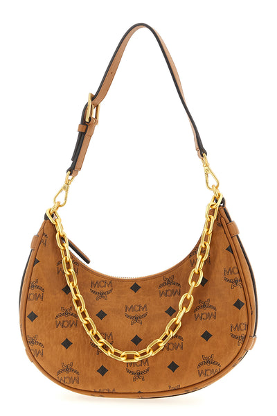 aren crescent hobo shoulder bag in visetos monogram canvas