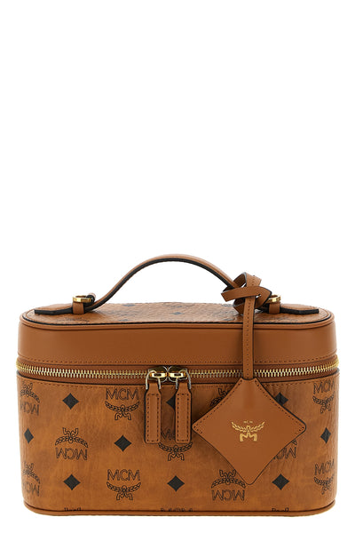 the mcm aren crossbody bag defines a structured silhouette inspired by classic