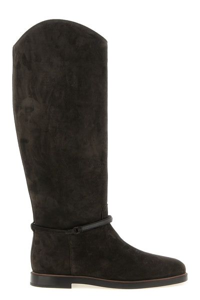 suede high boots
