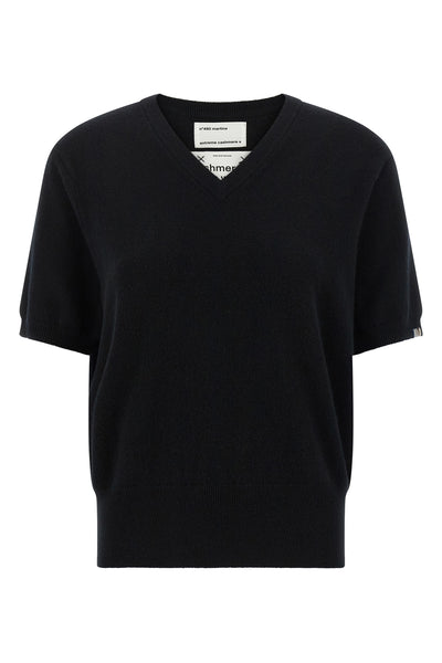 the extreme cashmere n°490 martina short-sleeved sweater redefines everyday lu