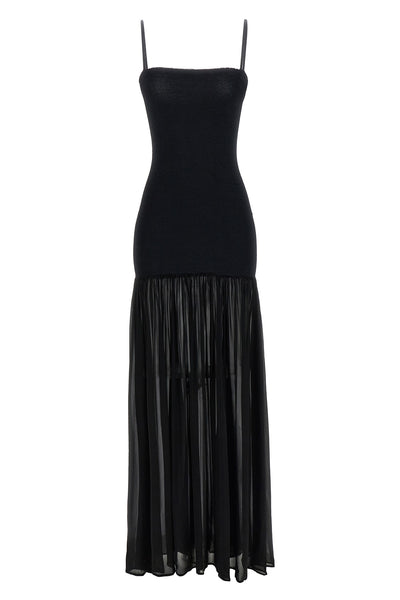 long nancy hybrid sleeveless dress