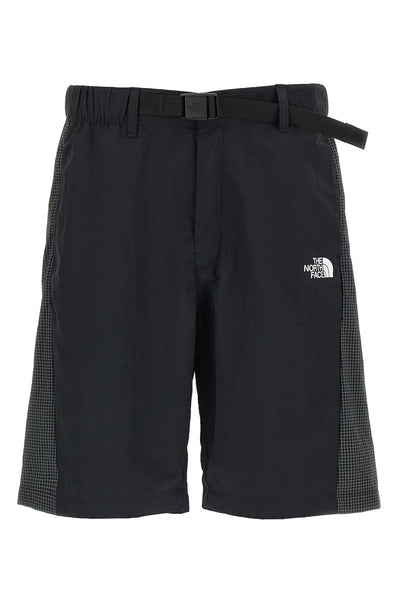 nse bermuda shorts in wrinkled effect technical fabric