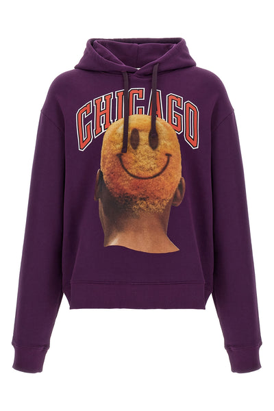 chicago - smile gauze cotton hoodie