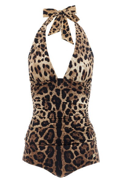 one-piece swimsuit in precious sensitive fabric in the iconic leopardo print