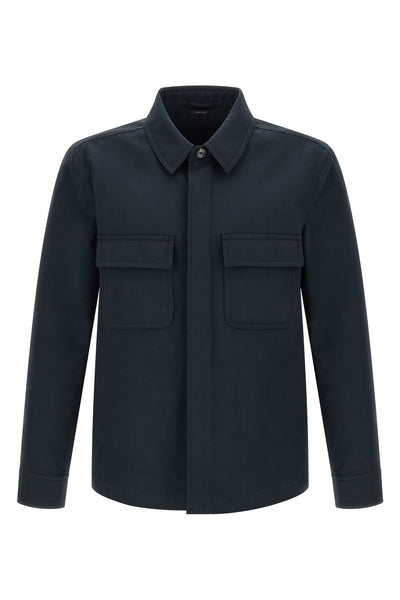 heavy cotton twill overshirt