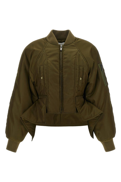the balmain bomber jacket reinterprets the codes of outerwear through a purely s