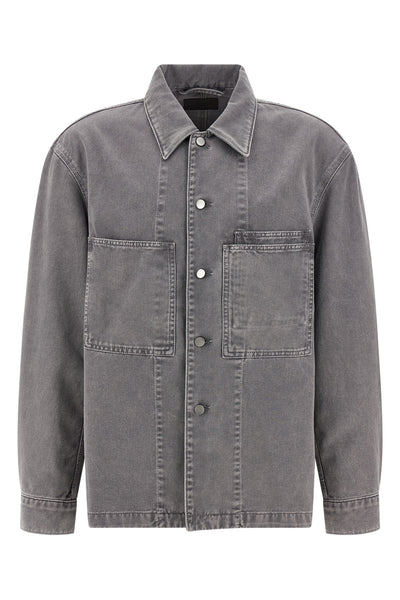 workwear medium-weight denim overshirt dyed in garment