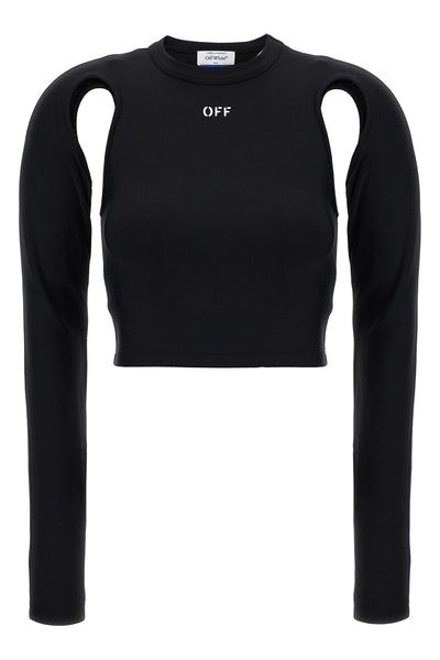 sleek stretch fabric top