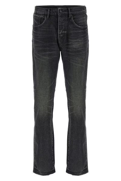 p005 double dip coated coated delavé cotton denim jeans