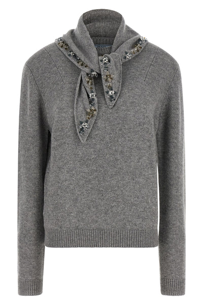 the prada pure cashmere sweater redefines everyday elegance through a soft and s