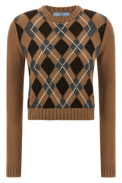 argyle cashmere sweater