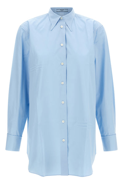 the prada shirt reinterprets the elegance of the male wardrobe through a contemp