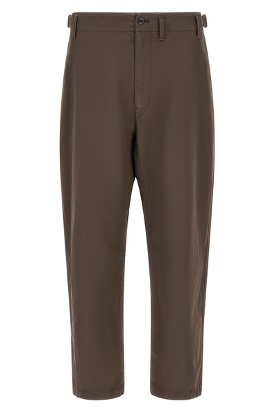 lemaire trousers in heavy cotton twill