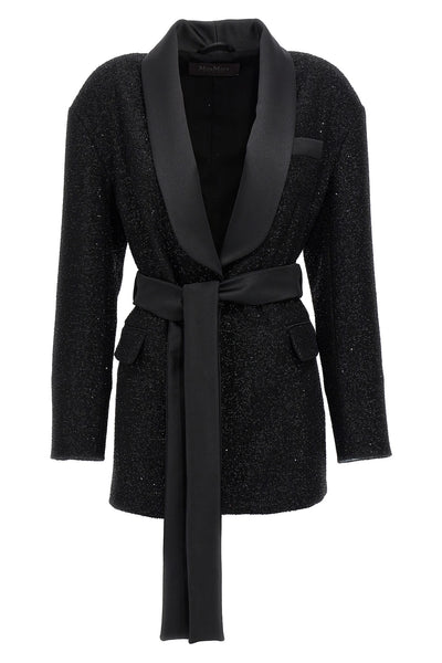 pau viscose and wool blend blazer