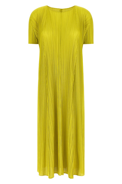 mellow pleats pleated midi dress