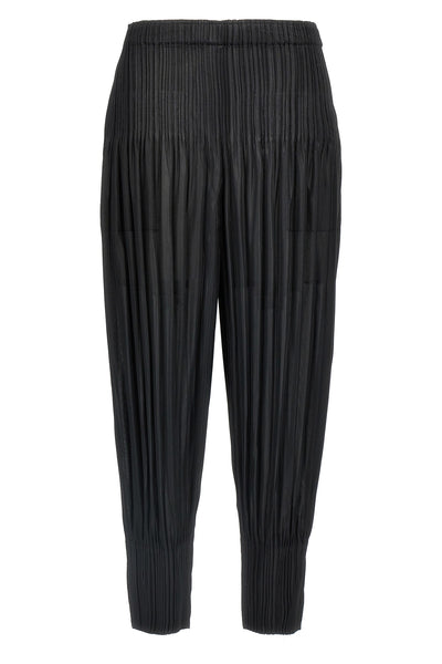 fluffy basics pleated pants