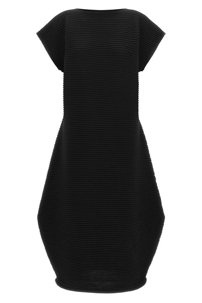 the dress pleats please issey miyake zig zag knit is distinguished by a cocoon