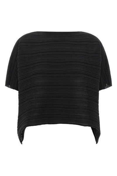 the paper bounce issey miyake pleats please cropped blouse redefines knitwear