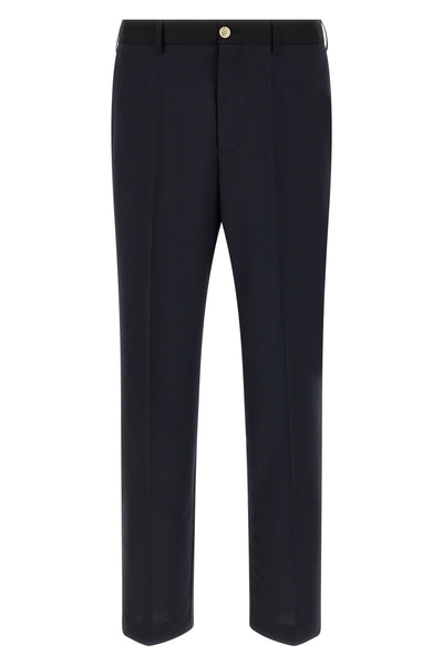 tropical two-tone wool pants