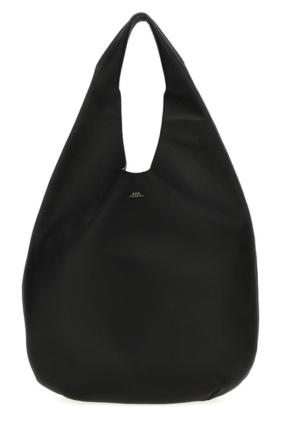 le neige shoulder bag stitched from a single piece of leather