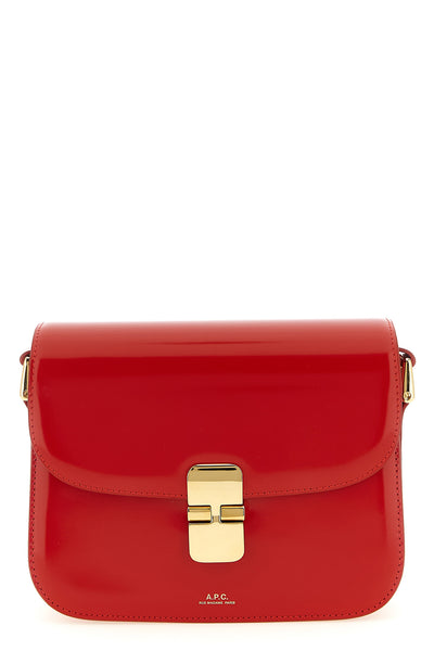 small grace shiny leather crossbody bag
