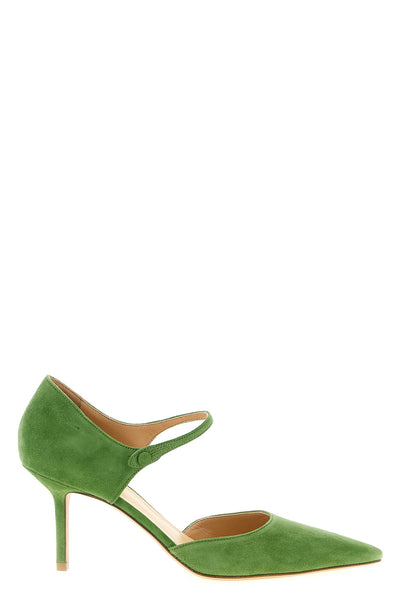 r1p1005 suede pointed pumps
