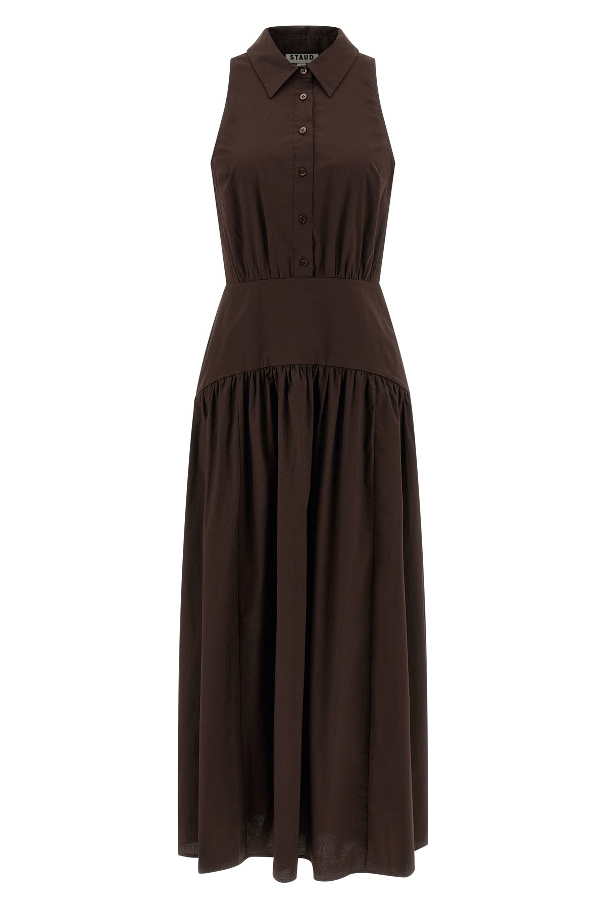 Staud Romy Dress In Cotton Poplin