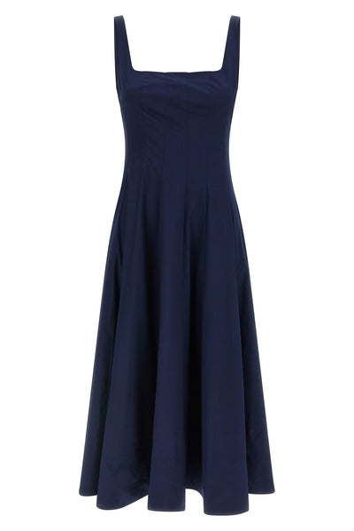 wells midi dress in light cotton poplin