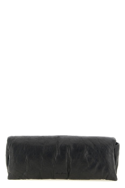 the rick owens baguette clutch defines avant-garde minimalism through an elong