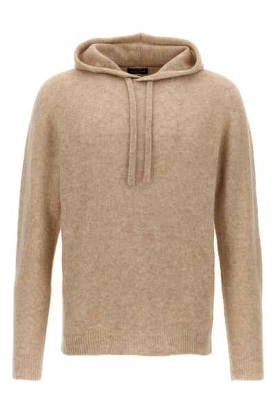 cashmere blend hooded sweater
