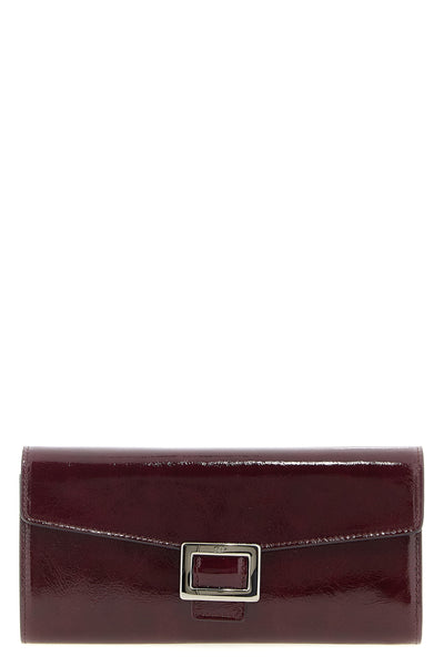 belle vivier patent leather wallet on chain