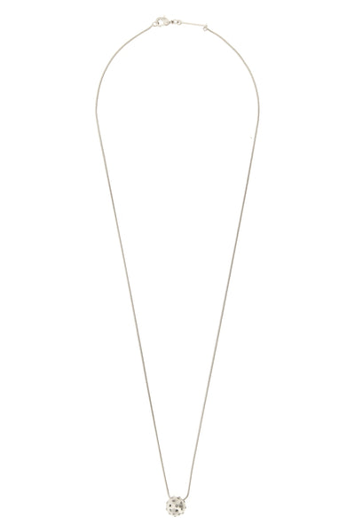 chain necklace in palladium-galvanized brass