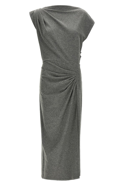 the marant etoile naerys long dress redefines the female silhouette through a