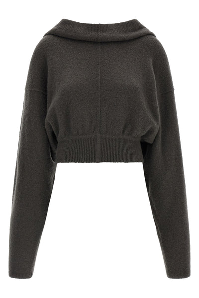 the rick owens tower pull sweatshirt redefines the volumes of the contemporary