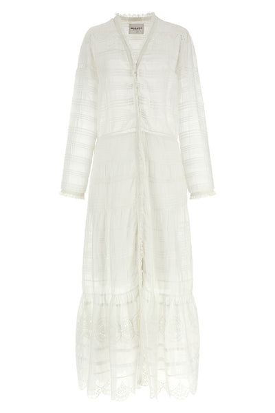 long daniva dress in light cotton