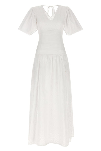 rosellina dress in broderie cotton
