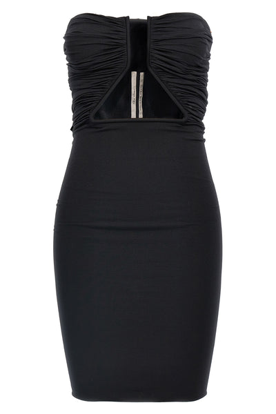 prong stretch jersey mini dress