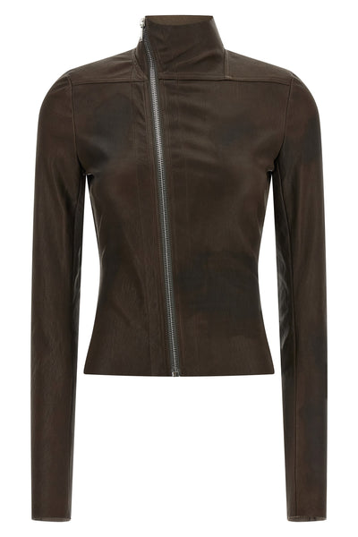 gary jacket in stretch lambskin leather