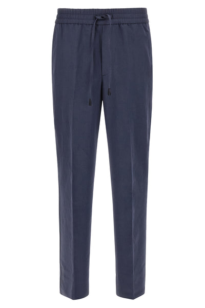 asolo pants in linen and cotton blend