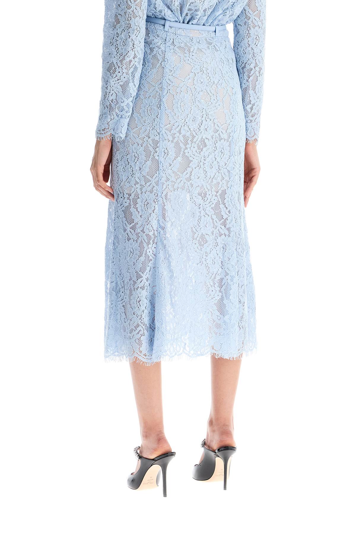 lace midi skirt in seven