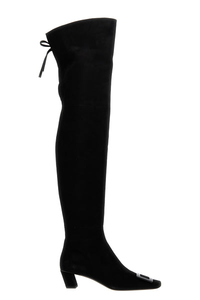 belle vivier suede cuissard boots