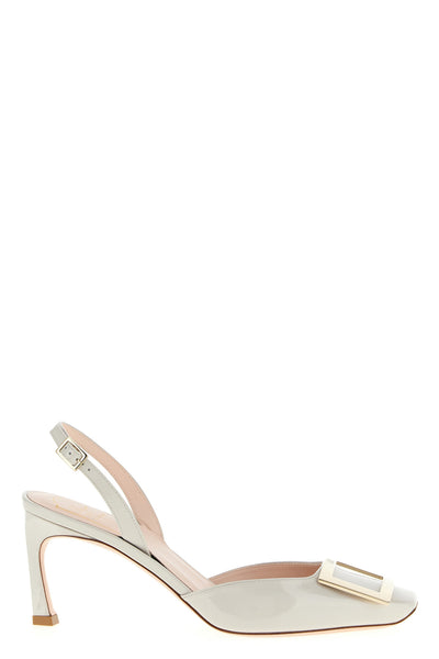 trompette patent leather slingbacks