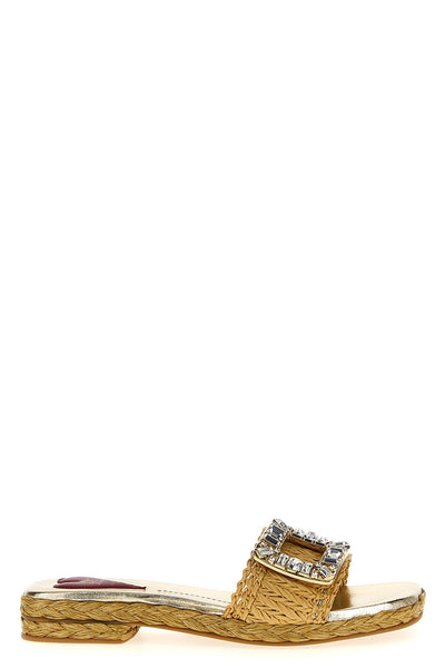 braided raffia sandals