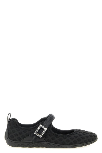 viv low scuba effect fabric ballet flats