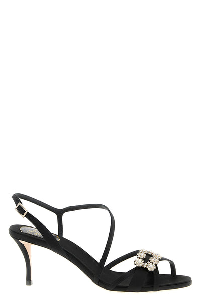 mini flower strass sandals