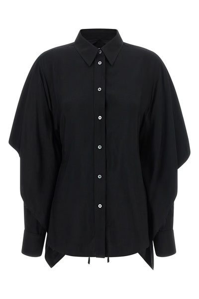 the maison margiela shirt redefines the codes of classic tailoring through a hyb