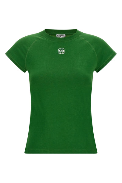 the loewe t-shirt redefines the codes of essential clothing through a precise sa